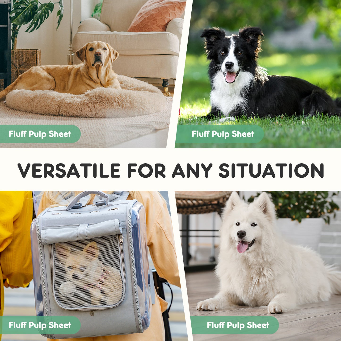 Puppy Pads, Leak-proof Absorbent Quick-drying Disposable Dog Pads.