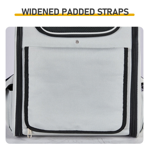 Expandable Pet Carrier Backpack β Breathable Travel Bag for Small Dogs & Cats