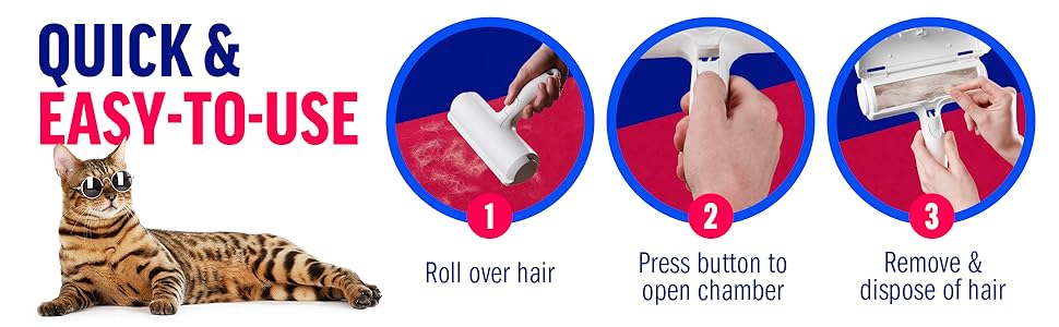Pet Hair Remover Reusable Hint Roller | Cat and Dog Hair Cleaner