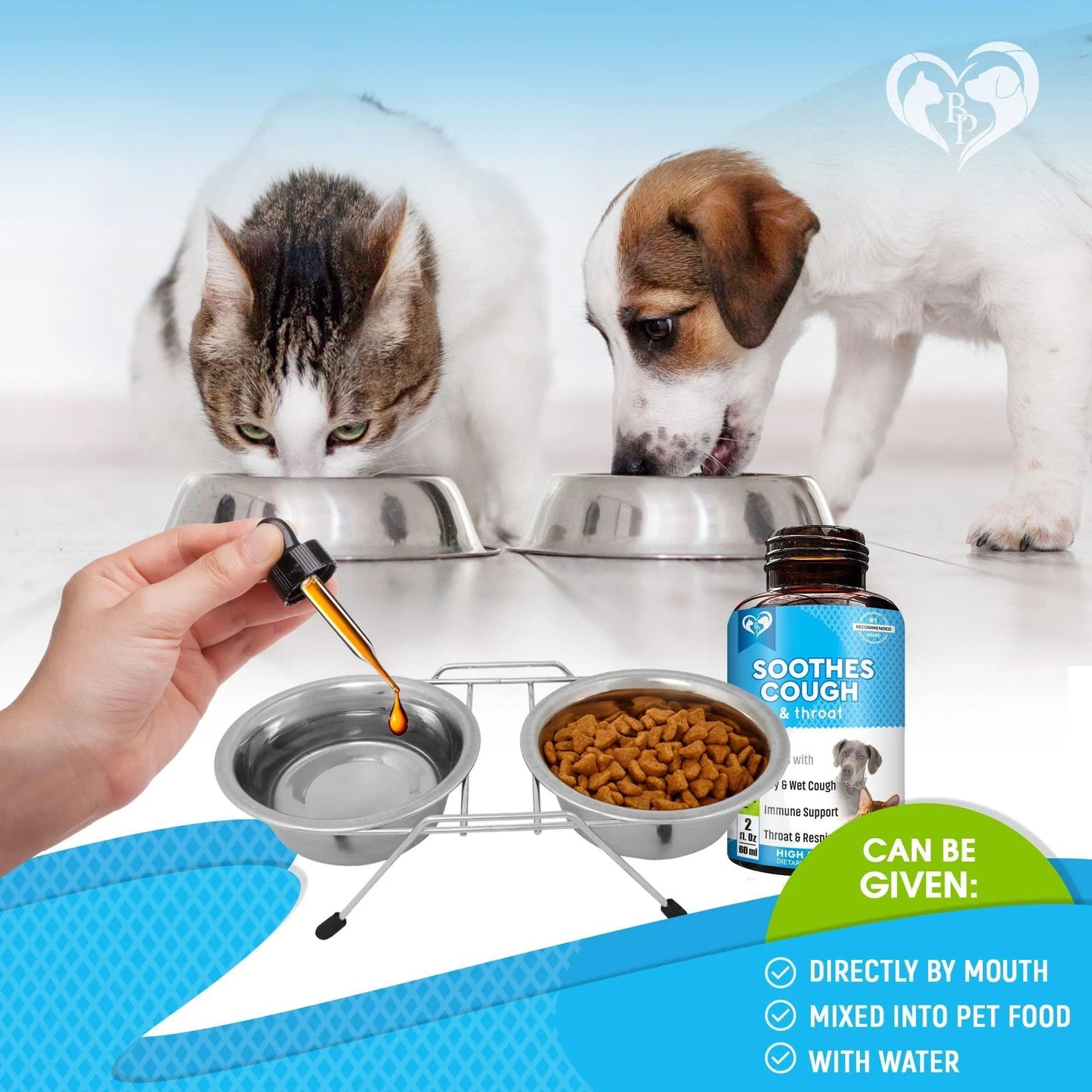 Natural Kennel Cough & Respiratory Relief for Dogs & Cats – Cough, Cold, Trachea & Asthma Support