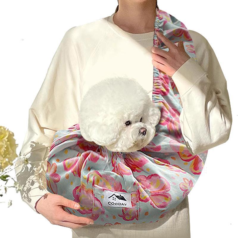 Hands-Free Pet Cuddle Carrier for Small & Medium Dogs, Cats, Rabbits – Comfortable, Portable Sling Bag for Travel & Daily Use