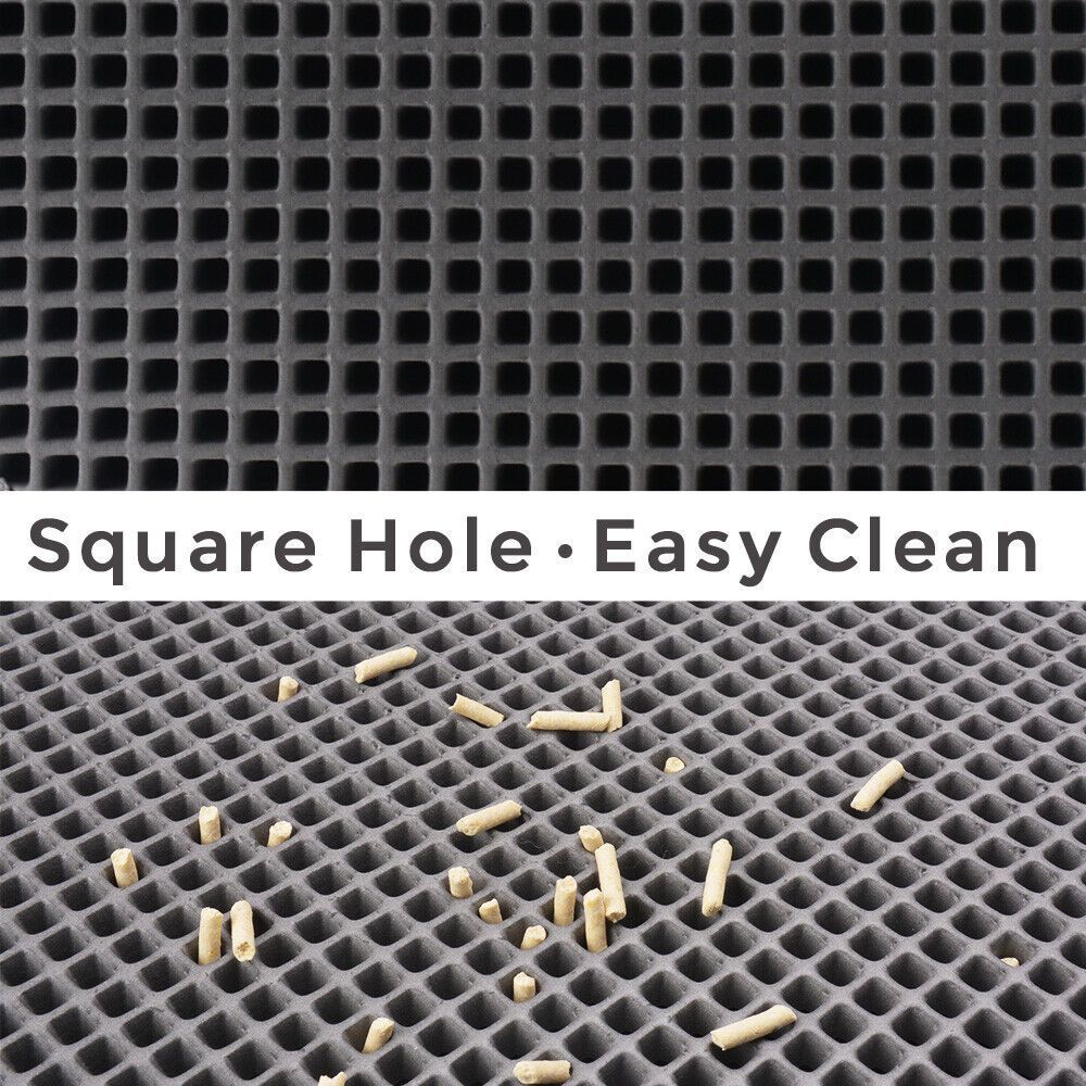 Waterproof Cat Litter Mat – Honeycomb Trap, Non-Slip, Washable