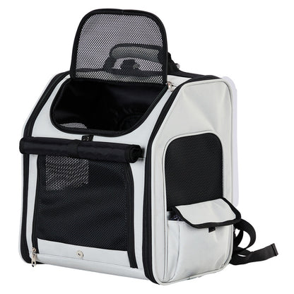 Expandable Pet Carrier Backpack – Breathable Travel Bag for Small Dogs & Cats