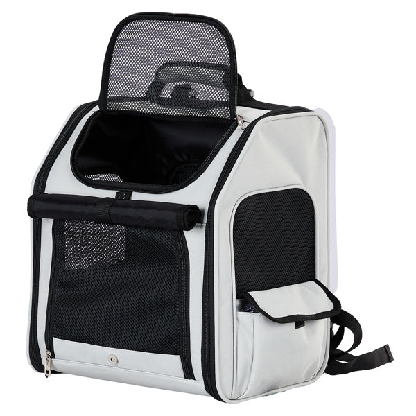 Expandable Pet Carrier Backpack – Breathable Travel Bag for Small Dogs & Cats