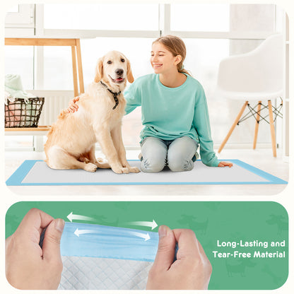 Puppy Pads, Leak-proof Absorbent Quick-drying Disposable Dog Pads.