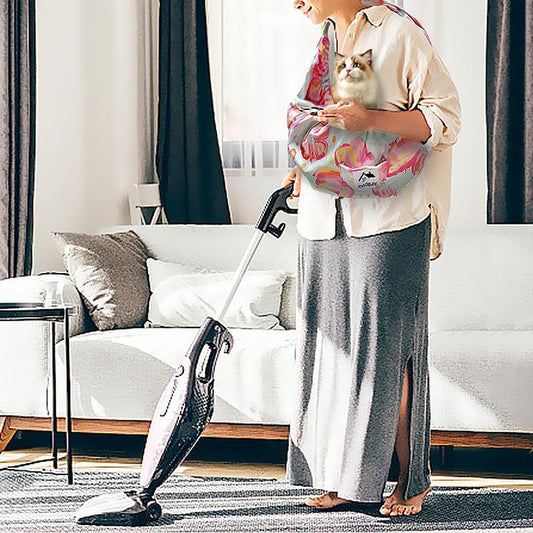 Hands-Free Pet Cuddle Carrier for Small & Medium Dogs, Cats, Rabbits – Comfortable, Portable Sling Bag for Travel & Daily Use