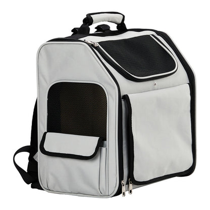 Expandable Pet Carrier Backpack – Breathable Travel Bag for Small Dogs & Cats