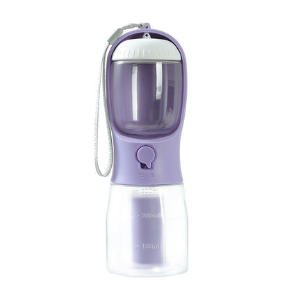 Dog Water Cup Drinking Food Garbage Bag Three-in-one Portable Small Multi-functional For Pets