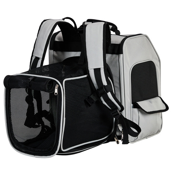 Expandable Pet Carrier Backpack – Breathable Travel Bag for Small Dogs & Cats