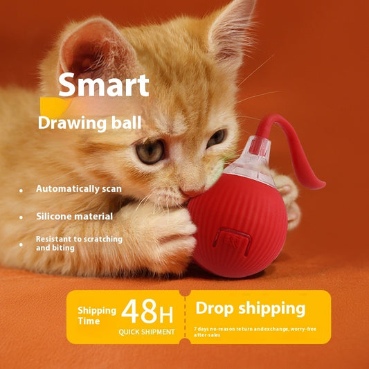 Interactive Cat Toy Ball – Super Drive Rolling Ball for Indoor Cats | Self-Moving Smart Toy for Active Play & Exercise