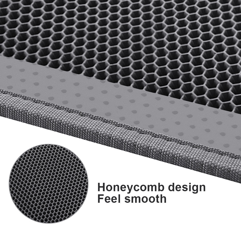 Waterproof Cat Litter Mat – Honeycomb Trap, Non-Slip, Washable